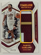 2022 Darius Garland Cavs National Treasures Prime Timeline Game Worn Patch /25