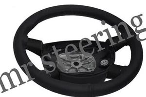 Funda De Volante De Cuero Italiano Negro Para Nissan Terrano II 1993-2006 - Imagen 1 de 1