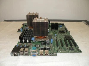 DELL 9CGW2 POWEREDGE T610 V2 MOTHERBOARD 2)E5530 QC CPU & HEATSINK 12GB DDR3 MEM - Picture 1 of 6