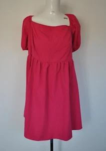 ÜBERGRÖßEN Rosa Kurzarm Damen Sommer Skater Tunika Midikleid Gr. 24 SHEIN - Bild 1 von 3