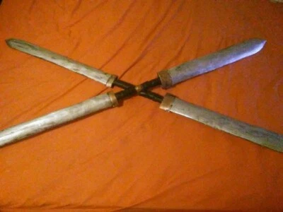 Hecho a mano Espuma Eva LARP Cosplay Fantasía Disfraz 60 pulgadas Espada Duoblade Foto 1 de 4