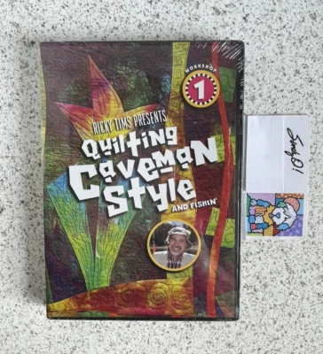 DVD Ricky Tims Quilting Caveman Style and Fishin' Workshop #1  (2005) NEW - Image 1 of 3
