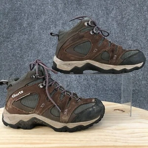 Clorts Boots Womens 6.5 Hiking Brown Leather HKM-8201 Waterproof Lace Up - Picture 1 of 12