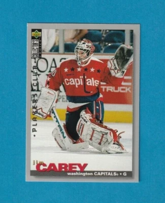 1995-96 Collector's Choice PLAYERS CLUB #30 Jim Carey WASHINGTON CAPITALS - Image 1 of 2