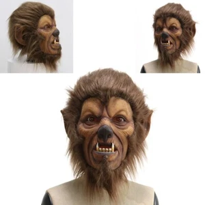 Cosplay Gorilla Monkey With Wig Hair Funny Halloween Mask Full Face Party Props - Picture 1 of 8