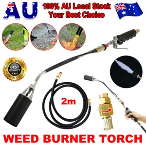 500,000 BTU LPG Gas Propane Weed Burner Torch Flame Thrower W/2m Hose Pipe Kit - Picture 1 of 12