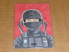 2023 Topps Finest STAR WARS EMRE VARLIBAS ARTIST SKETCH CARD 1/1 O8019