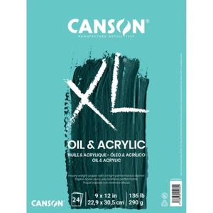 Canson XL Series Oil and Acrylic Paper Pad 9x12" - Picture 1 of 1