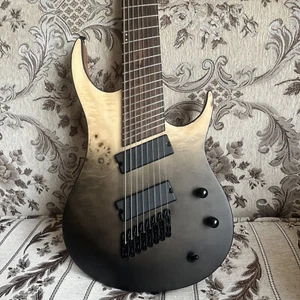 Trapunta chitarra elettrica Fanned Fret 8 corde acero top full size chitarra standard - Foto 1 di 11