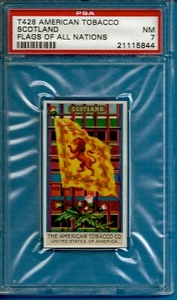 1892 T428 ATC Banderas de Todas las Naciones - Escocia PSA 7 (Pop 1 - 0 Superior) - Imagen 1 de 2