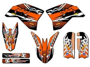 2009-2015 SX 50 Violencia Naranja Senge Gráficos Kit Compatible Con KTM - Picture 1 of 10