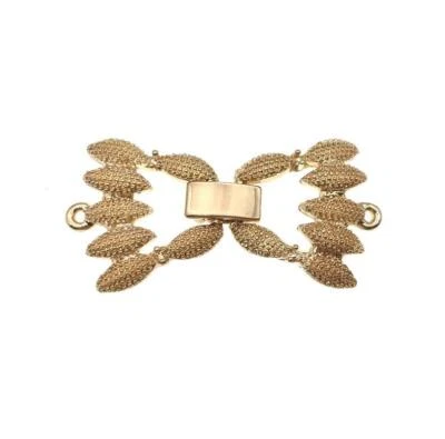 1-strand watch buckle/fold over clasp, silver or gold plated - Image 1 of 4