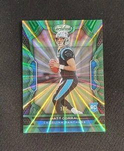 2022 Panini Certified Matt Corral Rookie Green Mirror Parallel 3/5 - Picture 1 of 4