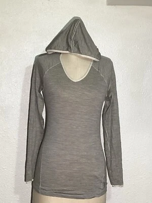 Smartwool Womens  Striped Hoodie Blouse Size XS - Image 1 of 4