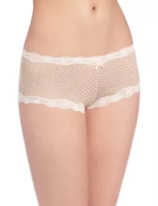 Maidenform Damen Modal Cheeky Hipster mit Spitze Höschen, Darling Dot Beige/Iv... - Bild 1 von 2
