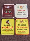 4 original Coates Cider drink labels - Nailsea Somerset - Cid-Rella Vintage +++