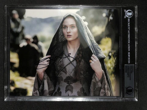 Sophie Turner GOT Signed 8x10 Photo Auto Grade 10 BAS (Grad Collection) Cover