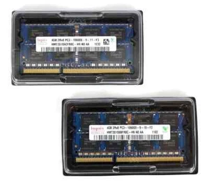 2 * 4Gb, 8Gb DDR3 SODIMM Mac Memory Ram 1333 MHz 1600 MHz Hynix Crucial Samsung - Afbeelding 1 van 23