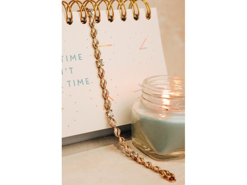 VALENTINO BRACCIALE TOPAZIO PLACCATO ORO ARGENTO 925