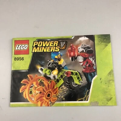 Lego Power Miners 8956 Stone Chopper Instruction Manual Good Condition - Image 1 of 2