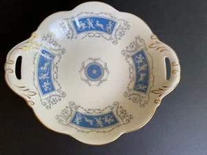 Coalport Serving Bowl Revelry Pattern Cherubs w/ Handles Serveware  8.75” Vtg - Picture 1 of 5