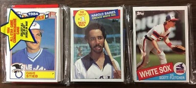 1985 TOPPS Rack Pack DAVE STIEB, HAROLD BAINES, David GREEN, S FLETCHER Showing - Image 1 of 4