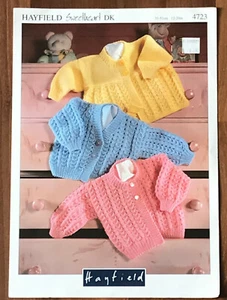 BABY : Sweetheart DK KNITTING Pattern -HAYFIELD #4723 - Picture 1 of 4