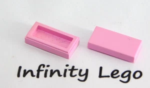 30 LEGO Medium Pink Tile 1 x 2 Smooth Finishing (3069) - (30 Pieces) - Bild 1 von 2