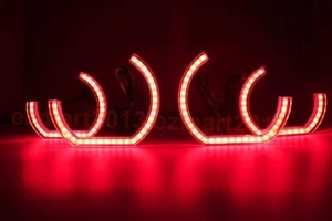 RGB LED halo ring for BMW E90 E91 E92 E93 headlight angel eye DTM Style lamp DRL - Bild 1 von 18