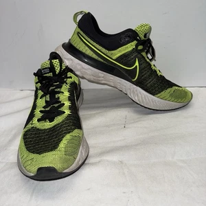Nike React Infinity Run Flyknit 2 Volt White Black CT2357-700 Size 10.5 - Picture 1 of 8