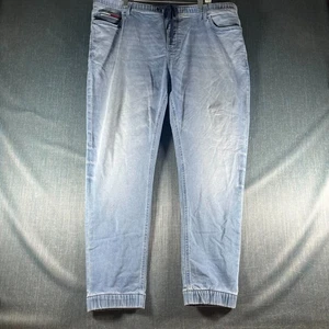 Tommy Hilfiger Men's Jeans Size XXL Blue Casual Stretch Denim Jogger Pants - Picture 1 of 12
