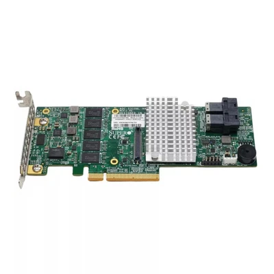 Supermicro AOC-S3108L-H8IR-16DD 2GB LP PCIe 2.0-x8 12G SAS RAID Controller - Image 1 of 3