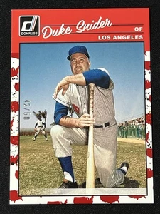 2023 Panini Donruss DUKE SNIDER #’d /50 Retro 1990 #282 HOF Los Angeles Dodgers - Picture 1 of 3