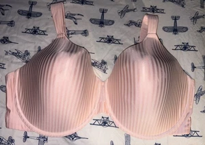 Playtex Secrets Bra 44DD Smoothing 4747 Pink Stripe Underwire - NWOT - Picture 1 of 3