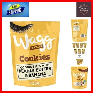 Delicious Peanut Butter & Banana Dog Treats, 125g Oven Baked for All Life Stages - Picture 1 of 8