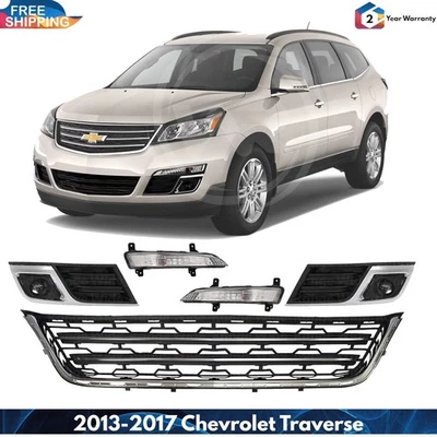 Front Lower Grille & Fog Light Assembly For 2013-2017 Chevrolet Traverse Foto 1 de 4