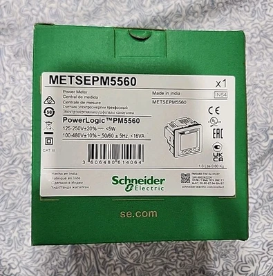 Schneider Electric METSEPM5560 Energy Meter  PM5560  2 ethernet - Image 1 of 4