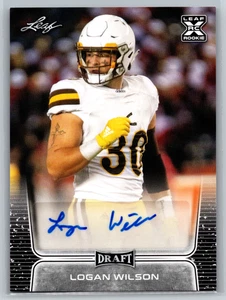 Logan Wilson 2020 Leaf Draft XRC Rookie Auto BA-LWI Wyoming Cowboys - Picture 1 of 2