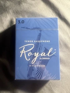 Rico Royal Tenor Saxophone Reeds, Box of 10 Strength 3 RKB1030 - Picture 1 of 1