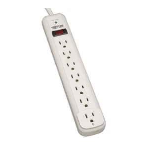 TRIPP LITE TLP712 Surge Protector Strip,7 Outlet,Wht 4HHG8 - Picture 1 of 1