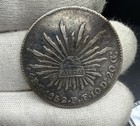 1852 RG PF Mexico 4 Reales Silver Coin