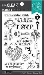 Hero Arts - Key To My Heart - Clear Photopolymer Stamps - CM605 16 Stamps - Picture 1 of 1
