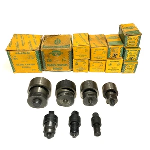 LOT 18 VINTAGE GREENLEE NR. 730 RADIO CHASSIS PUNCH SET - Bild 1 von 14