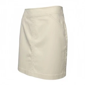 Lafayette 148 New York Light Tan Beige Pencil Back Zip Skirt Petite Size 16 - Picture 1 of 7