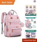 Diaper Bag Backpack - Baby Essentials Travel Tote - Waterproof, Tear-Resistant