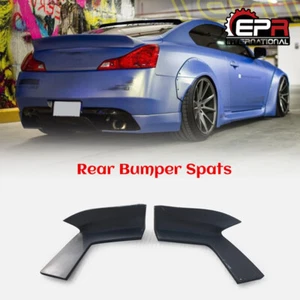 For Infiniti G37 2door LB-Style FRP Unpainted Rear Bumper Spats Trim bodykits - Picture 1 of 12