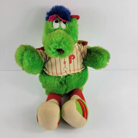 Vintage 80's PHILLIE PHANATIC 15" PLUSH - 1982 MLB Collectors Original Cover