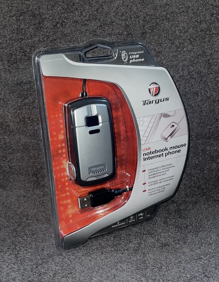Targus USB Notebook Mouse Internet Phone With Mic Speaker And Headphone Jack - Image 1 of 2