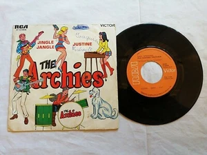 The Archies Disco Vinilo Single 45 R.P.M Jingle Jangle Justine  1969 - Imagen 1 de 3