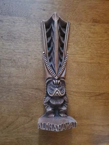 COCO JOE'S Hawaiian Tiki Statue LONO God of Peace Wohlstand mit Etikett Aloha - Bild 1 von 4